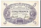 Martinique 5 Francs Banknote, KM:6 -