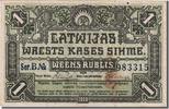 Latvia 1 Rublis Banknote -