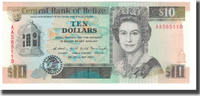 Belize 10 Dollars Banknote, 1990-05-01, KM:54a -