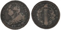 France 2 Sols Coin, 2 sols françois, Strasbourg, Bronze -