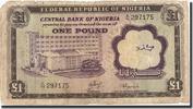 Nigeria 1 Pound Banknote, undated 1968, undated 1968, KM:12b -