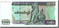 Myanmar 1000 Kyats Banknote, Undated, KM:77a -