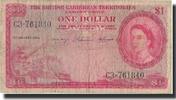 British Caribbean Territories 1 Dollar Banknote, 1958-01-02, KM:7c -