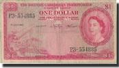 British Caribbean Territories 1 Dollar Banknote, 1960-07-01, KM:7c -
