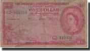 British Caribbean Territories 1 Dollar Banknote, 1953-01-05, KM:7a -