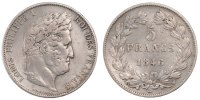 France 5 Francs Coin, Louis-Philippe, Lille, Silver -