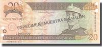 Dominican Republic 20 Pesos Oro Banknote, 2003, Specimen, KM:169s3 -