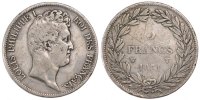 France 5 Francs Coin, Louis-Philippe, Lille, Silver -