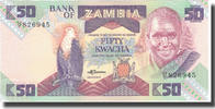Zambia 50 Kwacha Banknote, Undated (1980-88), KM:28a -