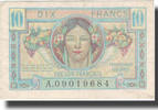 France 10 Francs Undated (1947), Fayette:VF30.1, KM:M7a -