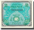 France 2 Francs Flag/France, 1944, Fayette:VF16.1, KM:114a -