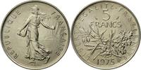 France 5 Francs Coin, Semeuse, Paris, Nickel Clad -