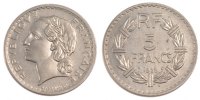 France 5 Francs Coin, Lavrillier, Paris, Nickel, Gadoury:760 -