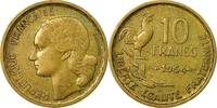 France 10 Francs Coin, Guiraud, Paris, Aluminum-Bronze -