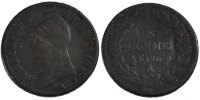 France Decime Coin, Dupré, Paris, Bronze, Gadoury:186 -