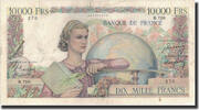 France 10,000 Francs 1950-02-09, Fayette:50.30, KM:132b -