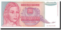 Yugoslavia 1,000,000,000 Dinara Banknote, KM:126 -
