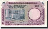 Nigeria 5 Shillings Banknote, Undated (1967), KM:6 -