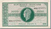 France 1000 Francs 1943-1945 Marianne, Fayette:VF 12.1 -