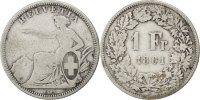 Switzerland Franc Coin, Bern, Silver, KM:9a -