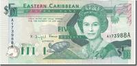 East Caribbean States 5 Dollars Banknote, KM:26a -