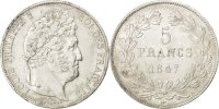 France 5 Francs Coin, Louis-Philippe, Paris, Silver -