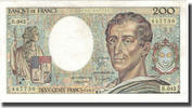 France 200 Francs Montesquieu, Fayette:70.6, KM:155a -