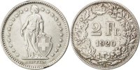 Switzerland 2 Francs Coin, Bern, Silver, KM:21 -