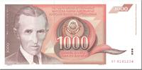 Yugoslavia 1000 Dinara Banknote, 1990-11-26, KM:107 -