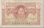 France 5 Francs 1947 French Treasury, Undated (1947) -