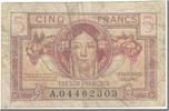 France 5 Francs Undated (1947), Fayette:VF29.1, KM:M6a -
