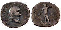 Denarius Coin, Vespasian, Silver, Cohen:222 -