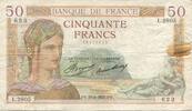 France 50 Francs Cérès, 1935-08-29, Fayette:17.15, KM:81 -