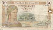 France 50 Francs Cérès, 1936-09-17, Fayette:17.30, KM:81 -