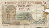 France 50 Francs Cérès, 1937-11-04, Fayette:18.4, KM:85b -