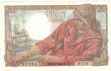 France 20 Francs Pêcheur, F.175, Fayette:13.12, KM:100c -