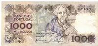 Portugal 1000 Escudos Banknote, 1990-07-26, KM:181h -
