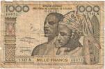 West African States 1000 Francs Banknote, Ivory Coast, KM:103Al -