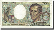 France 200 Francs Montesquieu, 1982, Fayette:70.2, KM:155a -