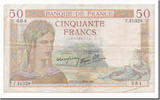 France 50 Francs Cérès, 1939-06-15, Fayette:18.26, KM:85b -