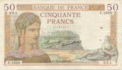 France 50 Francs Cérès, 1935-05-16, Fayette:17.9, KM:81 -