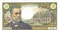 France 5 Francs Pasteur, X.55, Fayette:61.5, KM:146b -