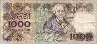 Portugal 1000 Escudos Banknote, 1989-11-09, KM:181f -