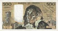 France 500 Francs Pascal, X.126, Fayette:71.22, KM:156e -