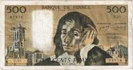 France 500 Francs Pascal, U.15, Fayette:71.4, KM:156a -