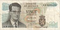Belgium 20 Francs 1964-06-15, KM:138 -