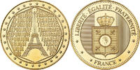 France Medaille Tour Eiffel, Copper Gilt -