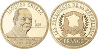 France Medaille Les Présidents de la République, Jacques Chirac, Copper Gilt -