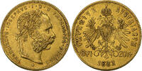 Austria 8 Florins-20 Francs Franz Joseph I, Vienna, Gold -