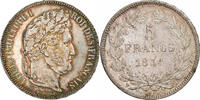 France 5 Francs Louis Philippe I, La Rochelle, Silver -